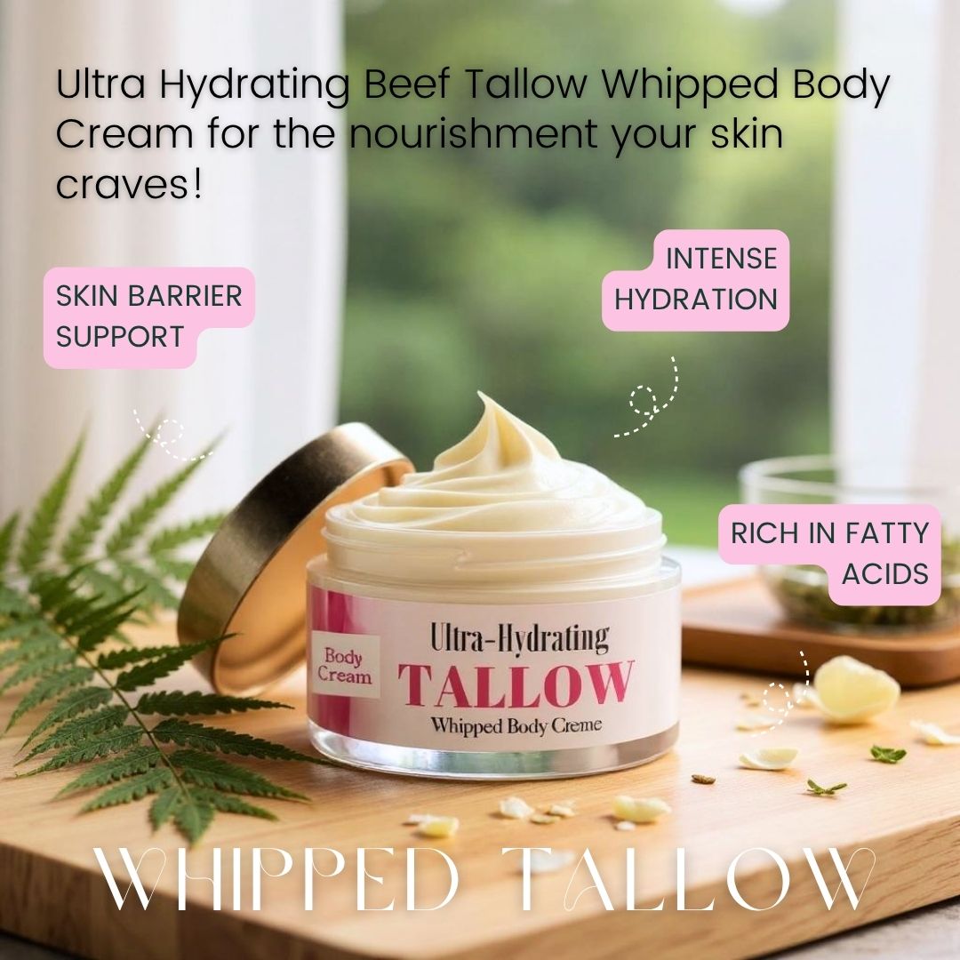 Ultra Hydrating Grass-Fed Tallow Whipped Body Cream